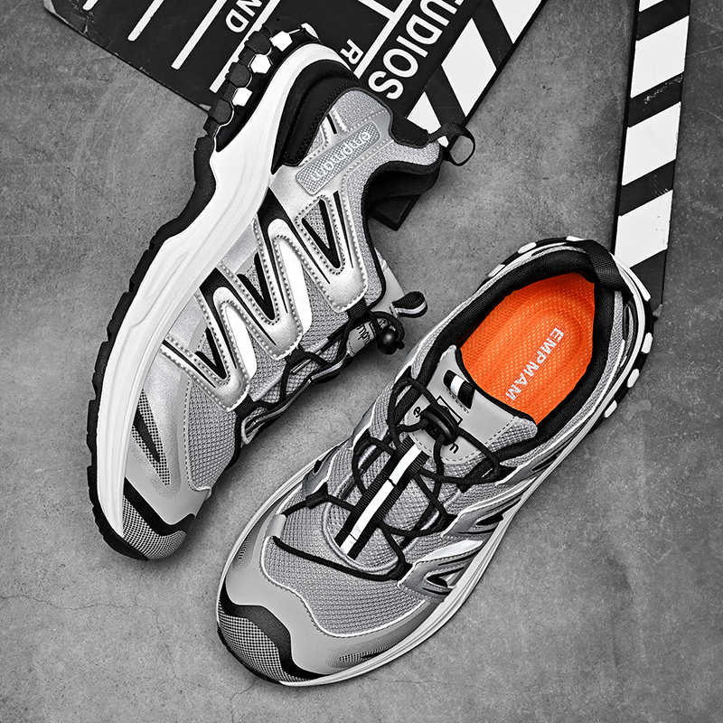 Dnmonkeys Outdoor Hiking Shoes for Men, Breathable, Non-Slip, Wear-Resistant, Cross-Country Running Shoes, Versatile Sports Shoes for Women