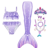 Летний наряд маленькой принцессы, пляжный купальник для девочек, крой «рыбий хвост», в западном стиле