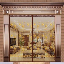 Mosquito repellent gate set for summer sand door curtain upscale big door curtain countryside external double open door encrypted summer free of punch