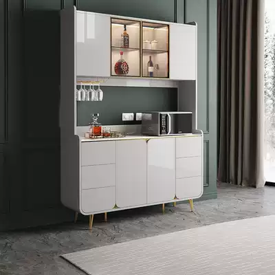 Yang Ying light luxury Rock board dining cabinet modern simple integrated Wall High cabinet home living room storage wine cabinet