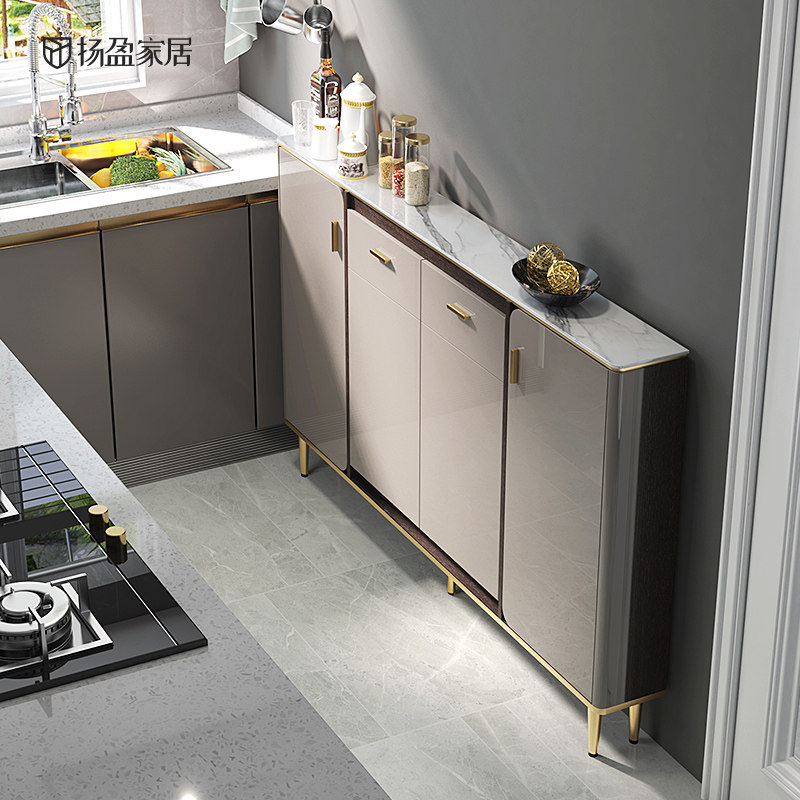 Yanying Light Extravagant Ultra Slim Dining Cabinet 20cm Modern Minimalist Living-room Tea Water Cabinet Narrow Type Kitchen Large Capacity Containing Cabinet