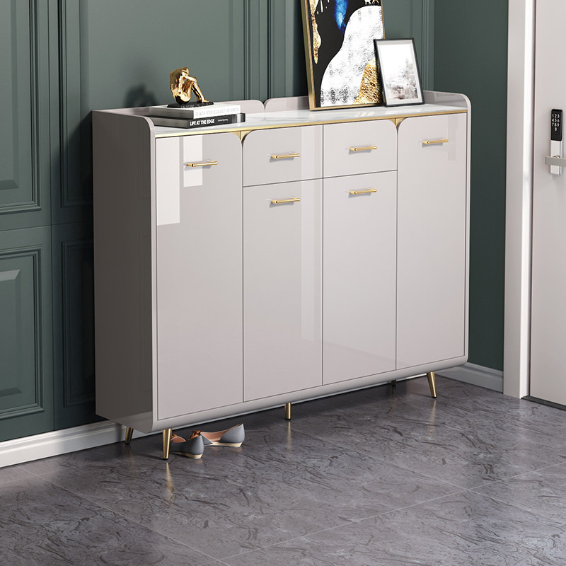 Yangying light luxury rock board shoe cabinet modern minimalist home entrance small apartment large capacity entrance hall porch cabinet