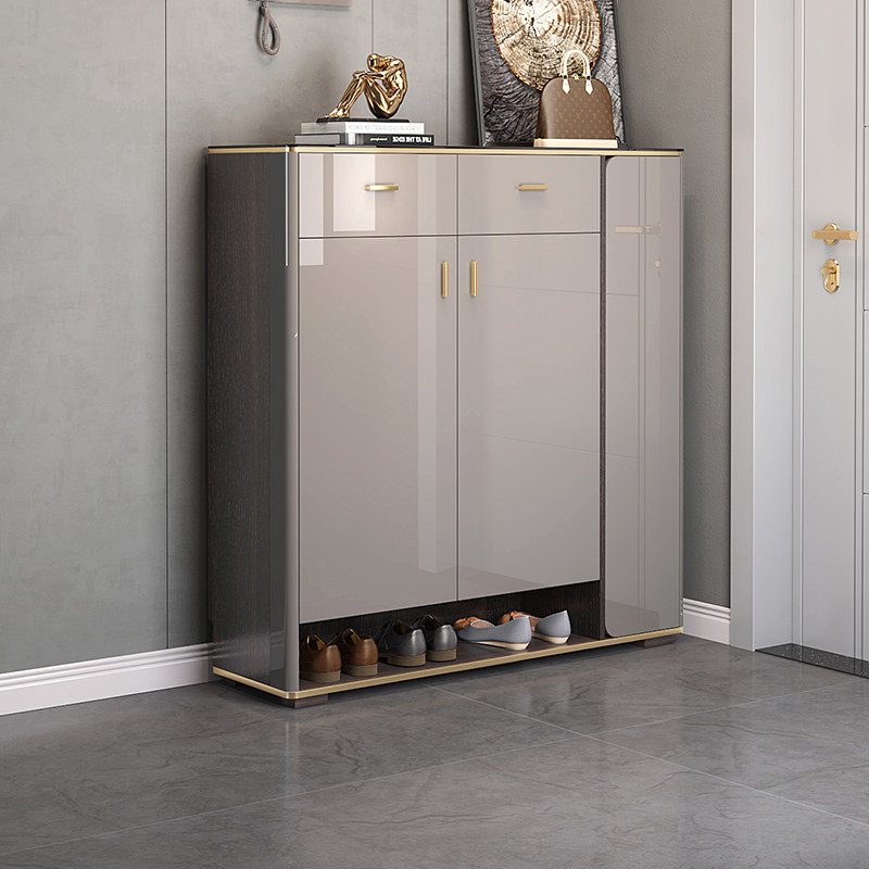 YangYingi Style Light Extravagant And Large Capacity Shoe Cabinet Home Doorway Entrance small family Type of floor Landing Genguan Cabinet Containing Door Hall Cabinet