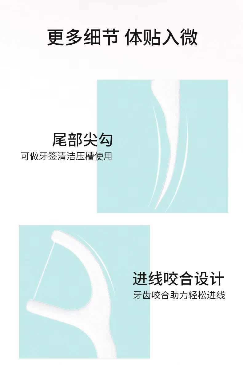 戴思 便携式超细牙线棒 50支*4盒 图7
