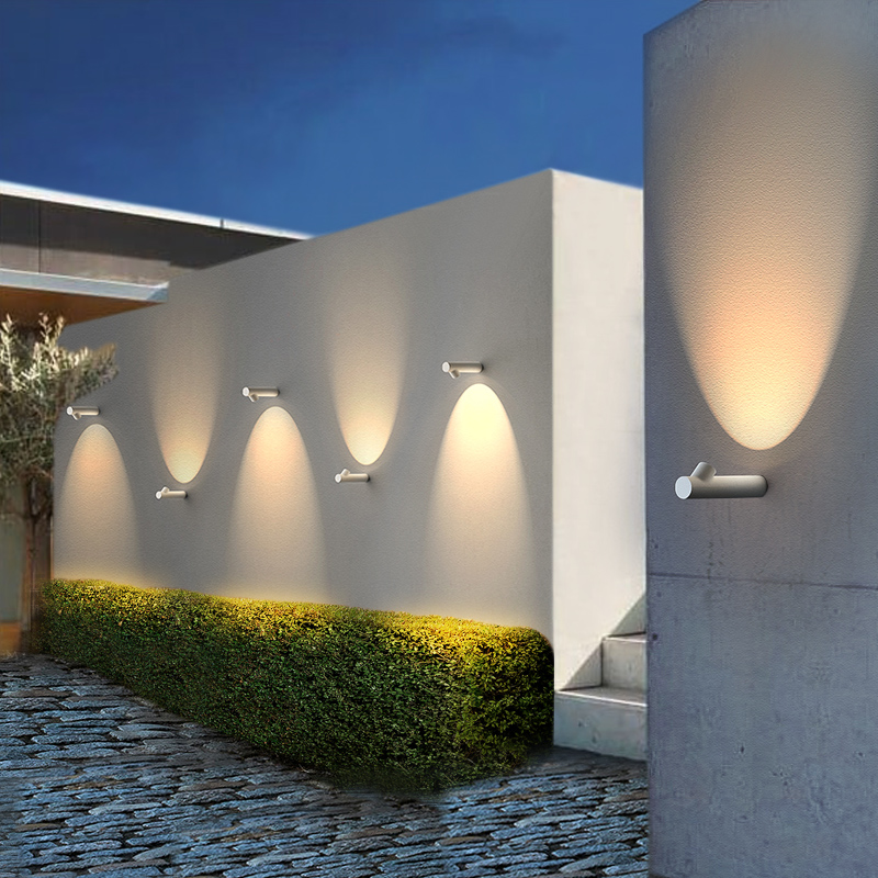 Outdoor waterproof wall light simple creative courtyard channel LED wall washer light Nordic modern exterior wall light staircase wall light