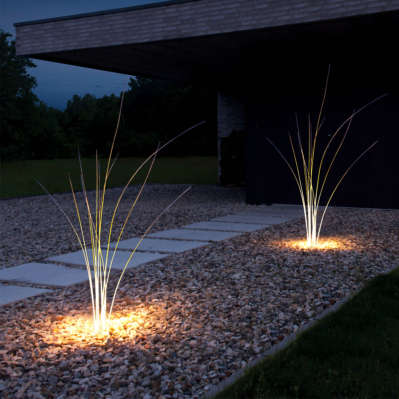 Outdoor garden light waterproof reed light garden villa lawn light outdoor landscape light park square grass buried light