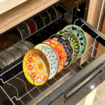 Underglaze colored bone spitting dish 5-inch small dish dipping dish household seasoning bowl dishes ceramic tableware garbage plate