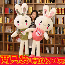 Buy one get a plush toy rabbit pillow Doll Doll Baby Girl birthday gift