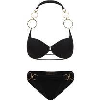 NanaJacqueline hollow gradient metal ring high-end bikini swimsuit suit new sexy and hot