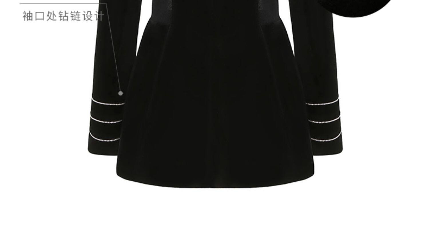 Черная бархатная куртка, осенний пиджак классического кроя, коллекция 2022 