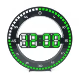 Включить корейскую версию гостиной подвесные часы 3dled Creative Wanging Clock Электронные часы DS-3688L Большой экрана прыжки секунды