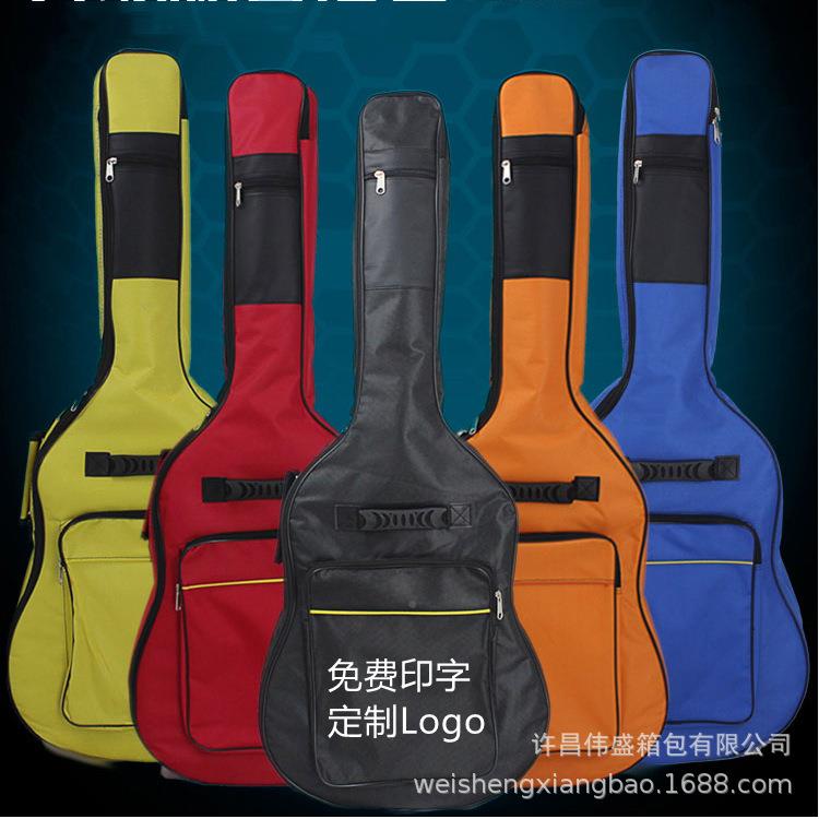 Factory direct supply thickened and cotton folk acoustic guitar bag 36 inches 38 inches 40 inches 41 inches backpack piano bag logo
