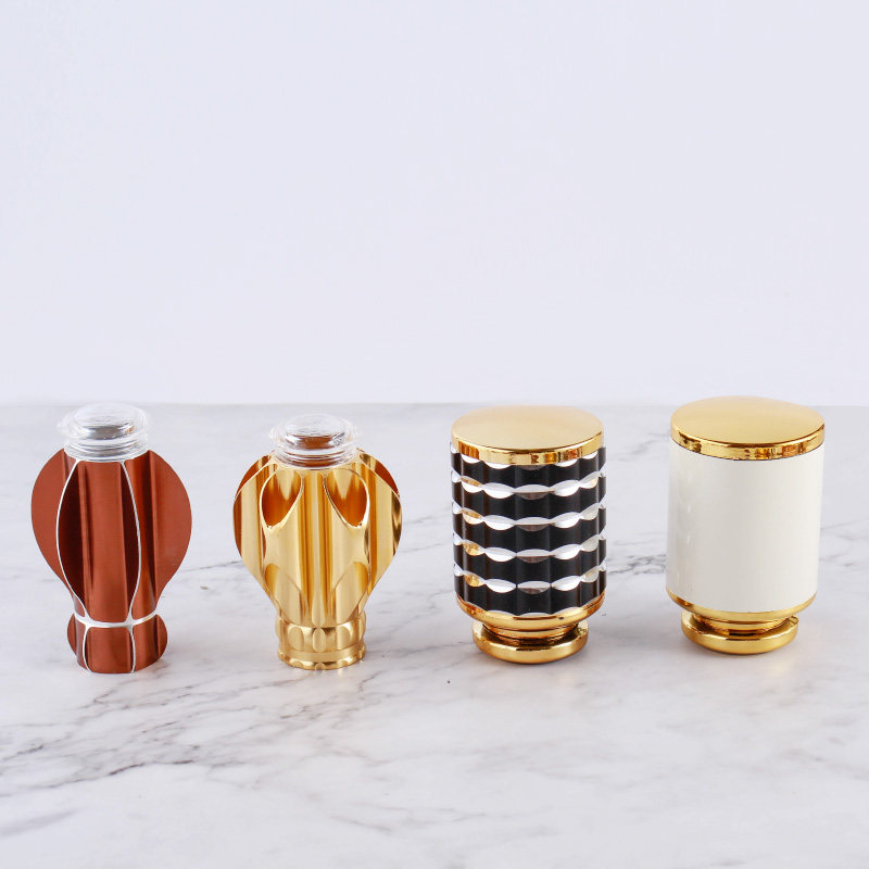 Jinyu curtain rod decoration head ro rod block aluminum alloy sealing head modern simple single rod double rod accessories