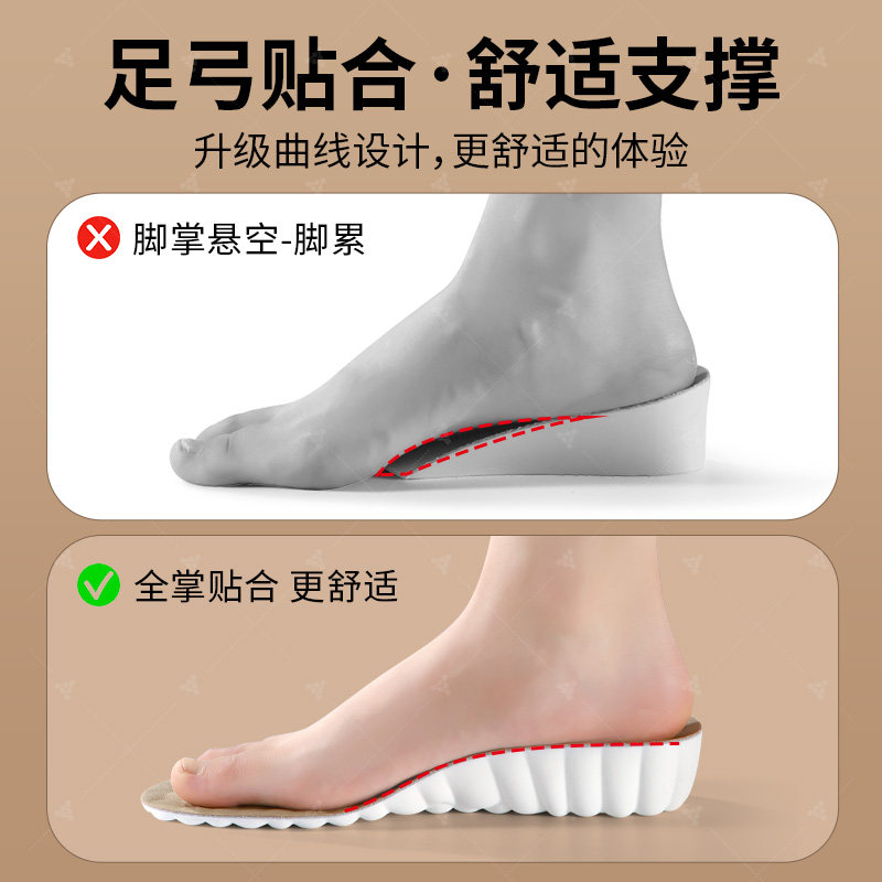 🔥增高不累脚,至皓恩隐形内增高鞋垫,助你轻松拔高!📏-增高垫-淘宝好物网