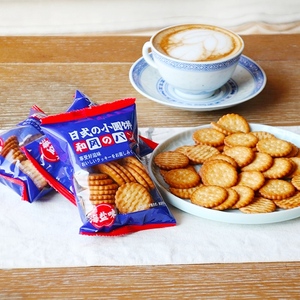 【拍12件】网红零食日本日式小圆饼