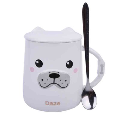 【ZZH】日系卡通可爱马克杯带盖勺