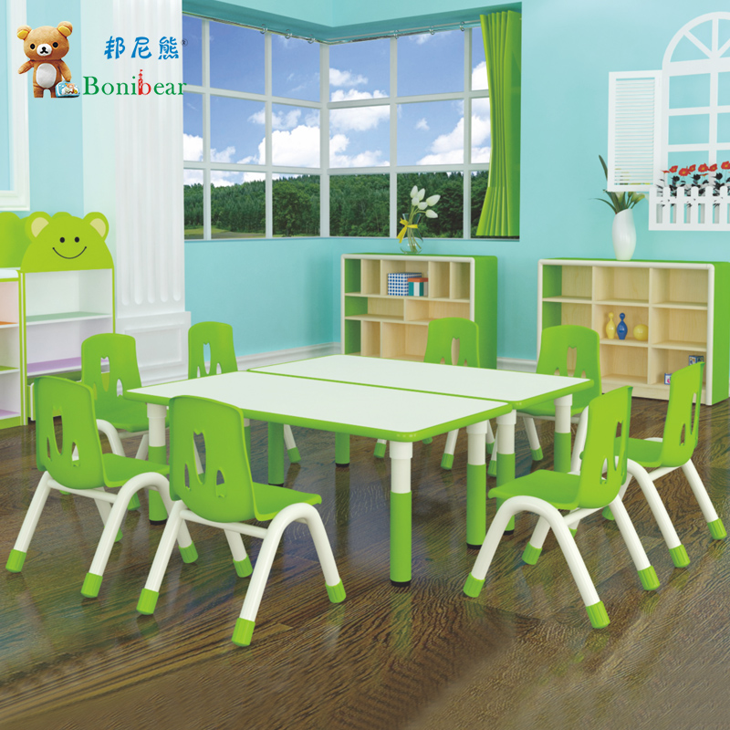 Kindergarten table and chairs Baby study desk Lifting Toddler Small Table Chairs Suit Children Wooden Table