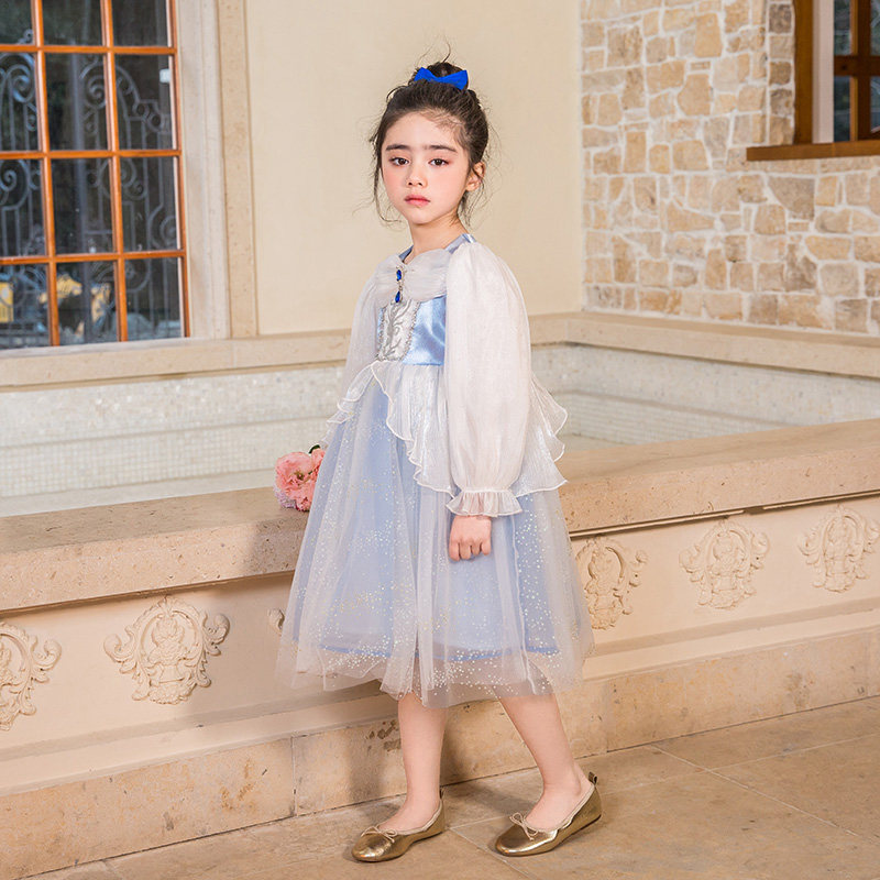 Love Tha Princess Dresses Women's Ice And Snow Chippen Spring Summer Girls Dress Fluffy Dress Aisha Children's Gowns Performance Dresses