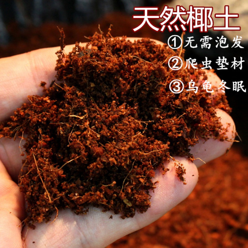 Sterile coconut soil reptile bedding turtle hibernating spider scorpion horned frog snail tortoise bubble-free direct use of coconut soil