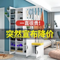 Door entrance cabinet Shoe cabinet One with mirror Simple modern home screen Living room partition cabinet Household room hall cabinet