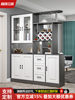 Modern Minimalist Entryway Cabinet with Integrated Wine Cabinet and Shoe Cabinet, European-Style Living Room Screen Partition Cabinet