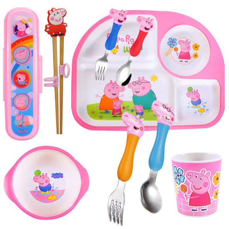 Creative Cute Personality Cartoon Super Fly-Man Bowl Anti Burn Children Bowls Chopsticks Children Super Fly-Man Cutlery Sets