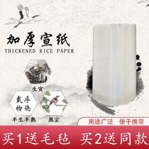 3-foot 4-foot rice paper thickened raw Xuan cooked Xuan half-cooked 10 sheets of six-foot Chinese painting calligraphy works for the creation of special