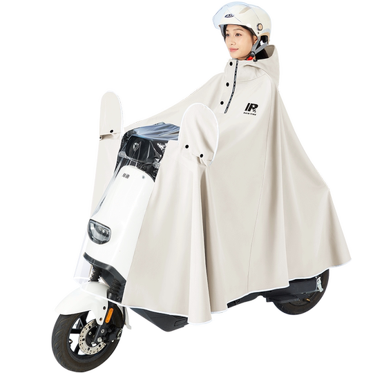 Wasserdichter Regenmantel für Elektrofahrzeuge mit hohem Kragen, der sich leicht an- und ausziehen lässt