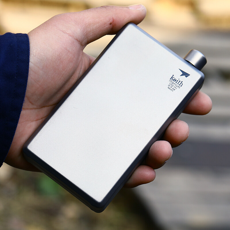 Keith Shears Pure Titanium Small Wine Pot Retro Wine With Pot Outdoor Portable Mini Kettle Flat White Wine Pot