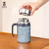 Kaisi Titanium Era, термос из чистого титана, чашка с ледяным цветком, офисная чашка для чая, с разделением воды, высококачественная титановая чайная чашка с ручкой