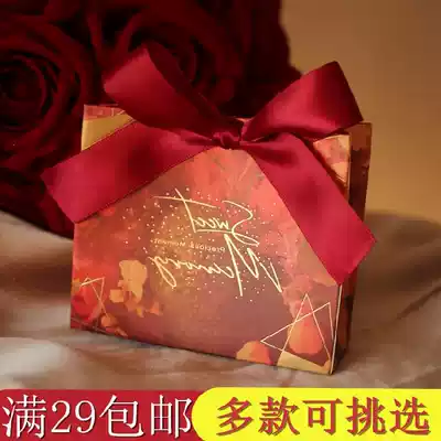 Packaging box gift bag big paper can hold cigarette baby gift bag full moon gift box bag color paper box