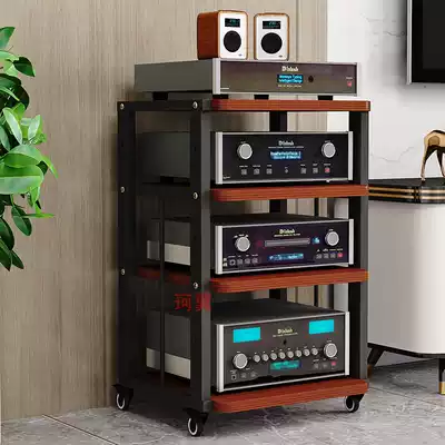 Mobile power amplifier shelf professional audio rack cabinet living room multi-layer audio-visual equipment equipment equipment frame audio-visual tripod pulley