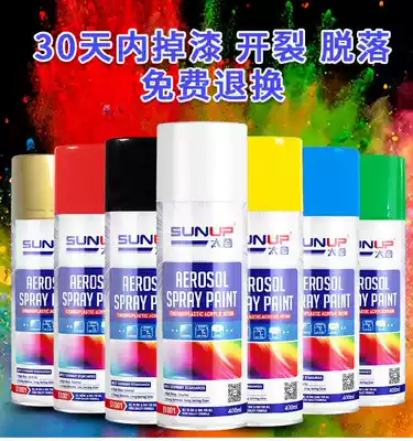 Frosted spray paint cans car wheels Silver Pearl paint metal color rust-proof family bicycle car metal paint