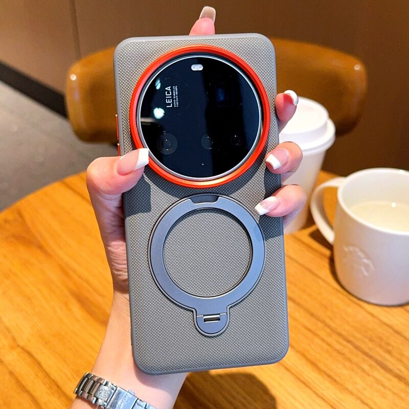 适用小米17ultra手机壳xiaomi15uitra保护套14u镜头镂空大孔xm米十七pro带磁吸指环支架promax全包防摔pm后壳