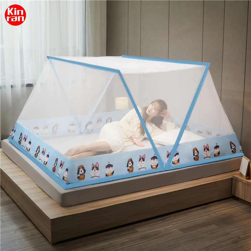 Foldable mosquito net portable children's baby mosquito cover installation-free household student boy up and down yurt