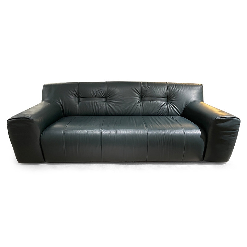 VD designer Italian sofa living room minimal household type straight line Nordic tripod creative leather sofa furniture