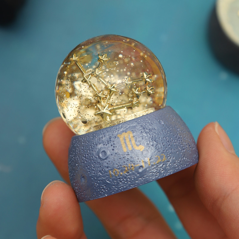 Dreamy Glass Crystal Ball Ornament Twelve Constellations for Boys and Girls Girlfriends, Friends, Classmates, and Children's Birthday Gifts