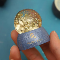 Dreamy glass water crystal ball twelve Constellation Octaonic Box Send girls and girls friends classmates Childrens birthday present