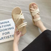 [Модный перекрестный ремень] Белый