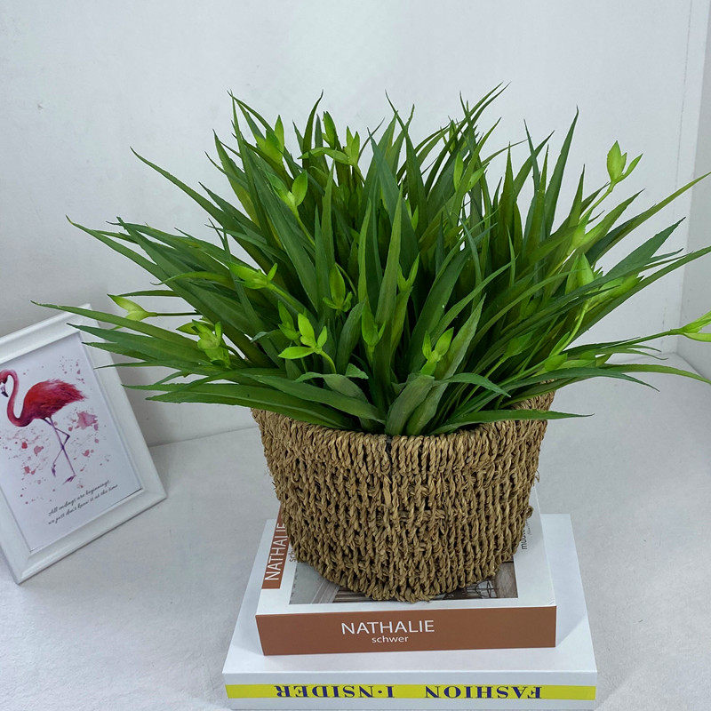 Yuhan soft glue hanging orchid simulation flower plastic decoration fake flower orchid grass balcony decoration flower arrangement outdoor grass row