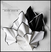 Black and white flower wrapping paper Matt film waterproof fog paper rose bouquet flower paper flower shop packaging material