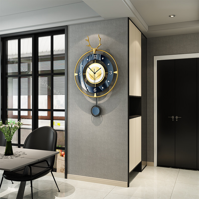 Nordic deer head dining room wall decoration creative modern ins aisle living room TV sofa background wall pendant