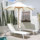 Зонт от солнца открытый зонт от солнца вилла courtyard garden hotel открытый бассейн с сеткой на открытом воздухе красный пляжный зонт-колонна mini 0