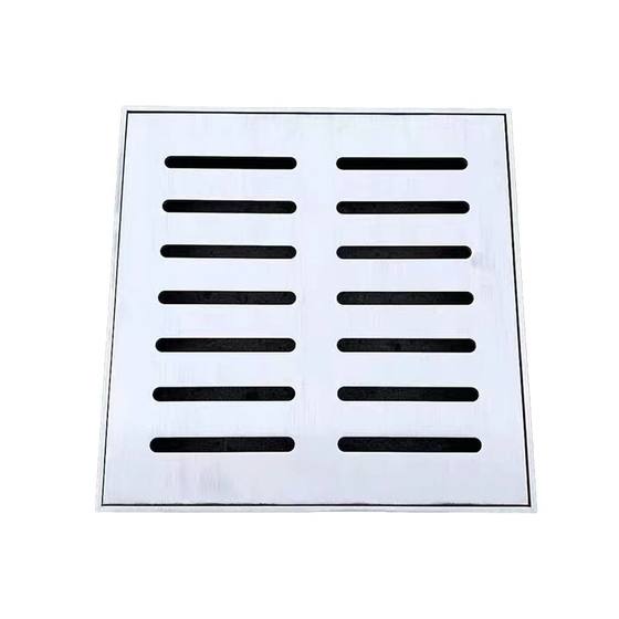 304 stainless steel invisible manhole cover sewer drainage ditch square decorative cover grate rain pollution grille with frame