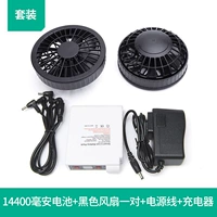 Батарея, черный вентилятор с аксессуарами, полный комплект