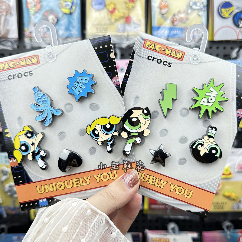 New Crocs Shoe Charms, Decorative Shoe Buckles, Cartoon Fun Accessories, Metal Powerpuff Girls Shoe Charms New Crocs Shoe Charms, Decorative Shoe Buckles, Cartoon Fun Accessories, Metal Powerpuff Girls Shoe Charms