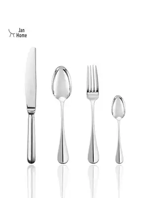 JanHome Western food knife and fork European high-grade steak 304 stainless steel knife and fork spoon Nordic three four-piece spoon