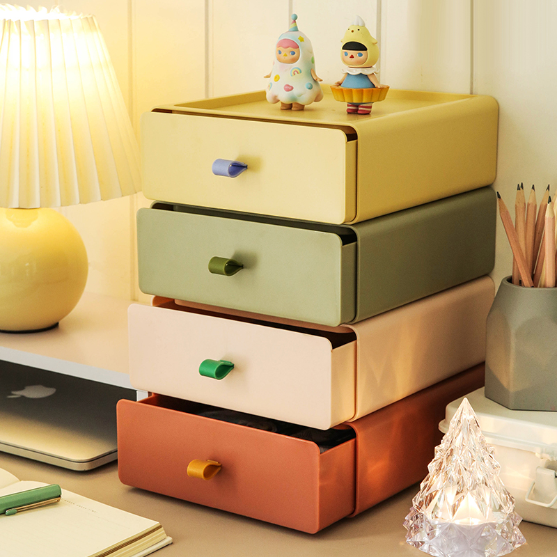 a4 desktop storage box drawer-type office document information sorting desk shelf storage glove box cabinet