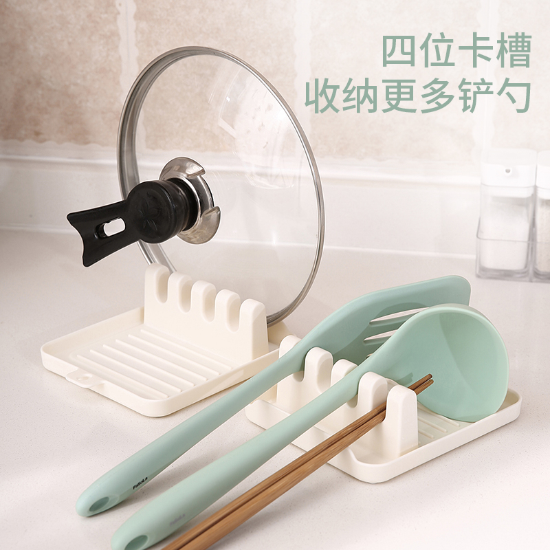Japanese pan shovel rack lid rack kitchen table face shelving with domestic soup spoon rack Chopsticks Nursery MULTIFUNCTION KITCHENWARE STAND