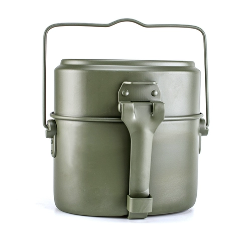 Старомодный ланч-бокс, дорожное снаряжение для кемпинга, камуфляжная банка для хранения, ностальгия